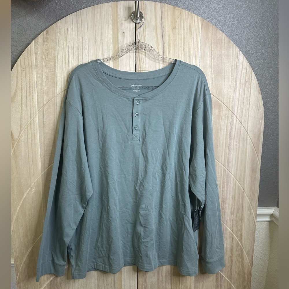 NWT Mens pajamagram‎ Henley shirt size XXL